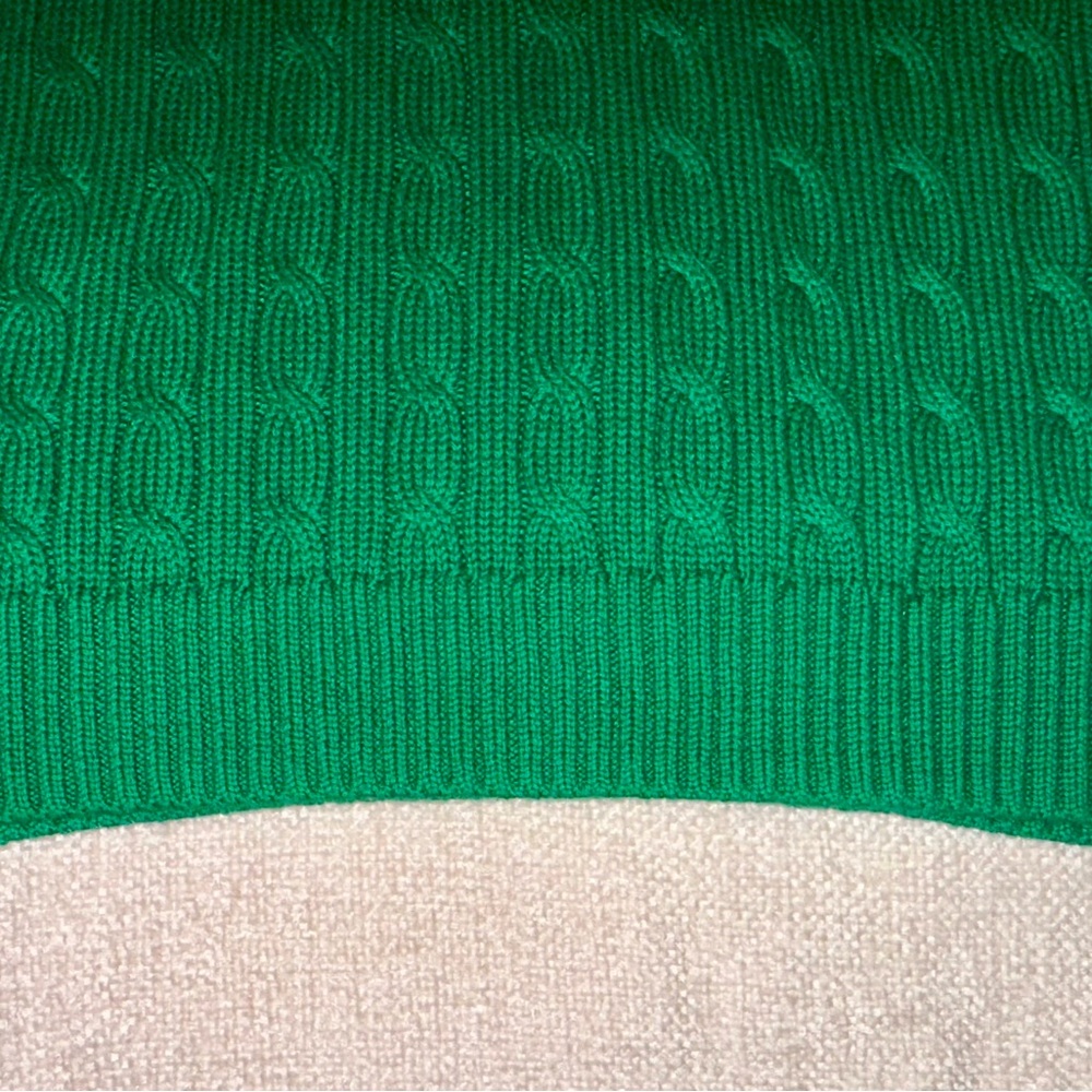Vintage Ralph Lauren Sport Green Cable Knit Short Sleeve Sweater Size XL - Picture 8 of 16